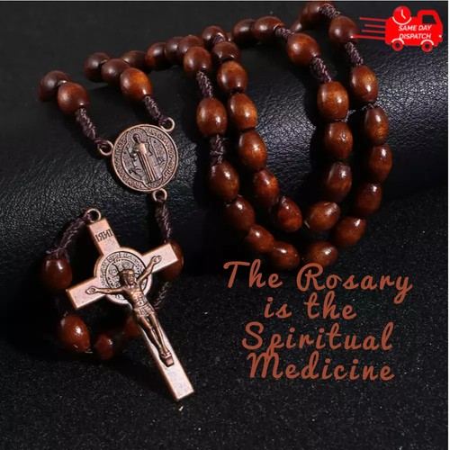 Wooden rosary cross handmade - cross,