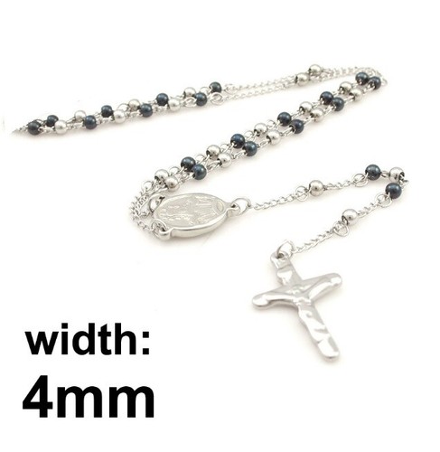 Stainless steel rosary beads - steel,