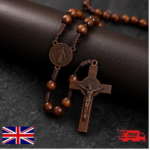Wooden rosary cross - cross, handmade