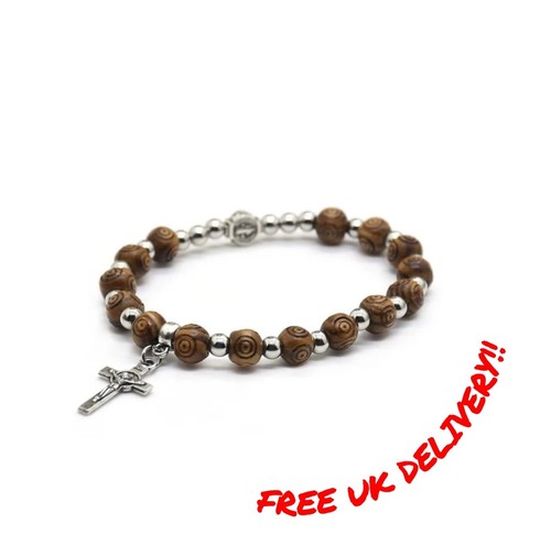 Handmade wooden rosary beads - handmade,