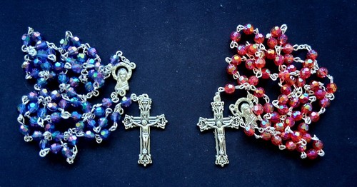 Catholic rosary beads acrylic - catholic, beads,