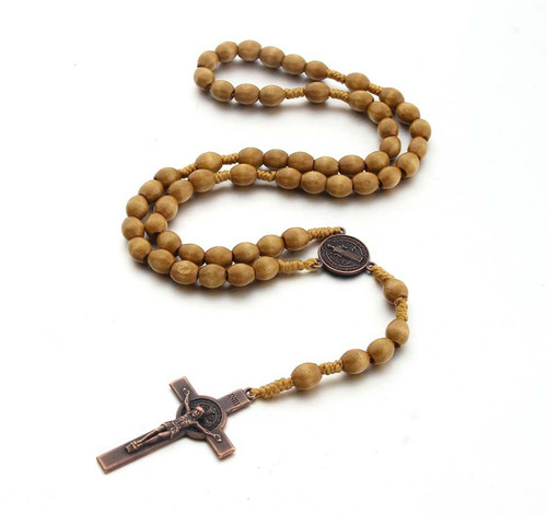 Rosary cross crucifix handmade - rosary,