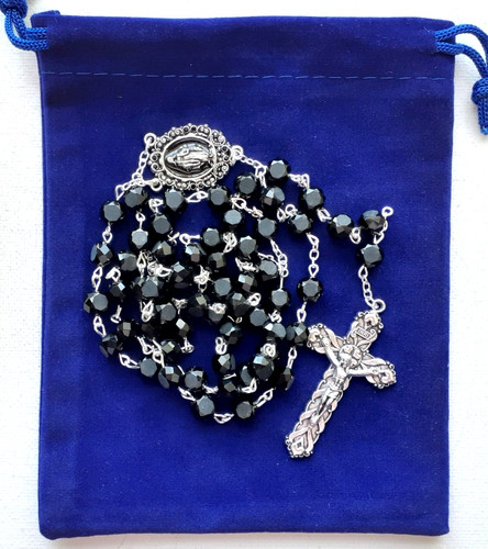 Rosary black crystal - rosary,