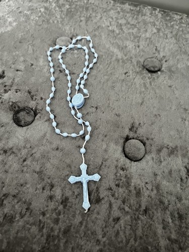 Rosary beads light blue - rosary,