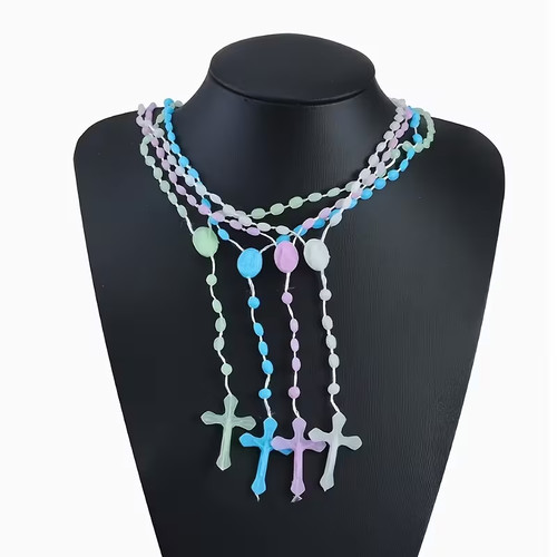 Plastic rosary beads - rosary,