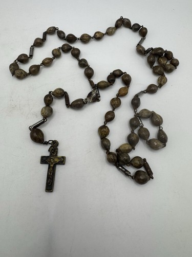 Vintage wooden bead catholic - bead,