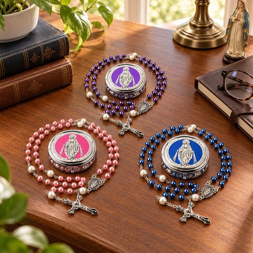 6mm glass prayer beads - ,