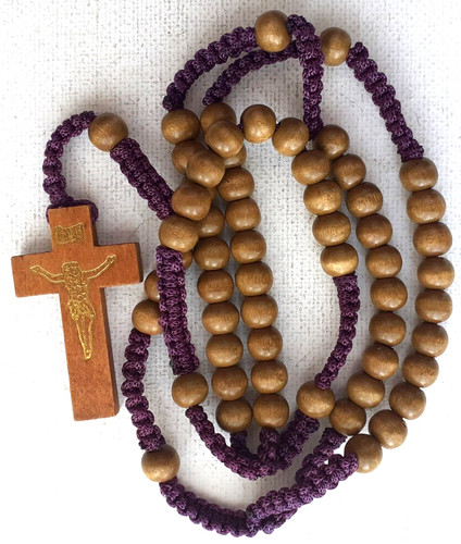 Wood rosary corded 6 mm - rosary,