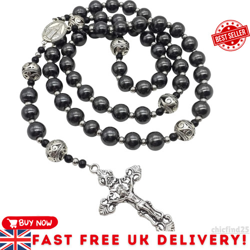 Durable hematite beads rosary - durable,