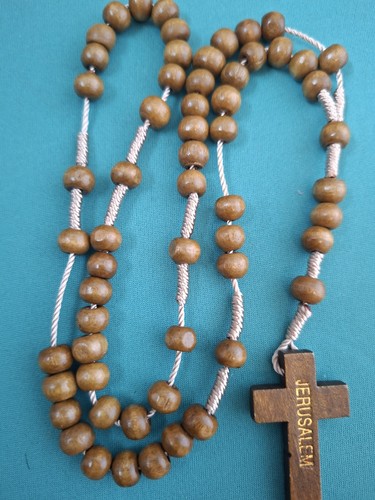 Wooden jerusalem rosary - wooden,