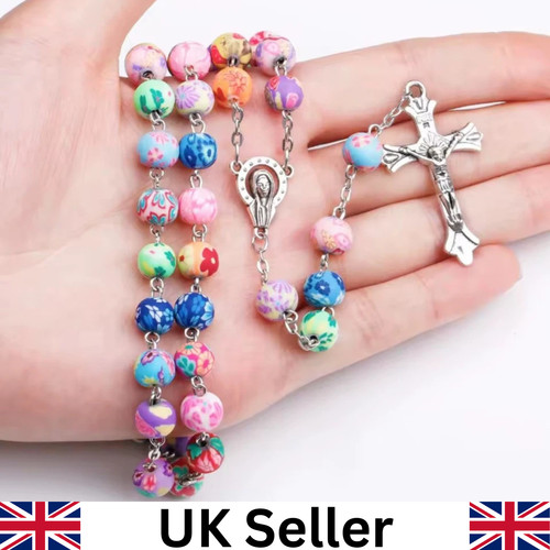 6mm round ceramic beads rosary - ceramic,