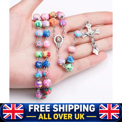 6mm round ceramic beads rosary - round,