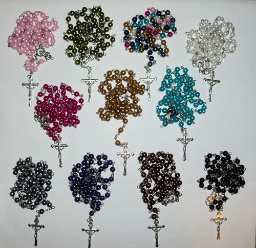 4pc rosary beads - rosary, necklace